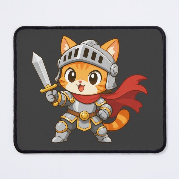 Item preview, Cute Knight Cat Adventurer designed and sold by MarlonOspinaStore.