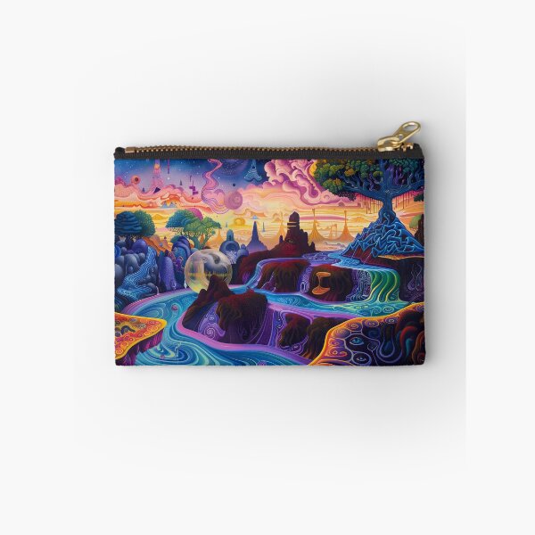 Item preview, Mystical River and Psychedelic Fantasy Landscape designed and sold by LuminousFoundry.