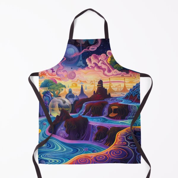 Item preview, Mystical River and Psychedelic Fantasy Landscape designed and sold by LuminousFoundry.