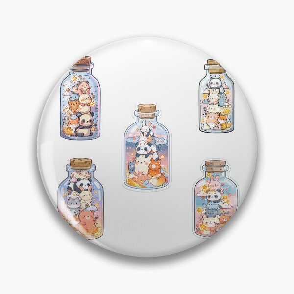 Item preview, Mini stacks of critters in a bottle sticker pack designed and sold by MendaciousMina.