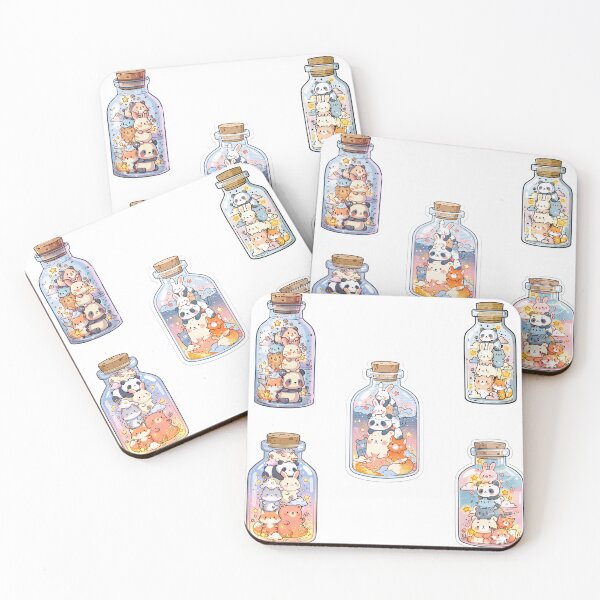 Item preview, Mini stacks of critters in a bottle sticker pack designed and sold by MendaciousMina.