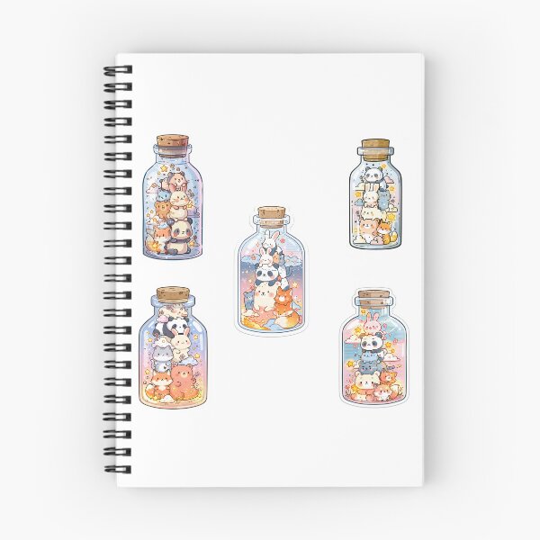 Item preview, Mini stacks of critters in a bottle sticker pack designed and sold by MendaciousMina.