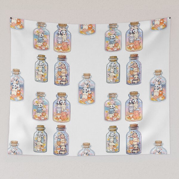 Item preview, Mini stacks of critters in a bottle sticker pack designed and sold by MendaciousMina.