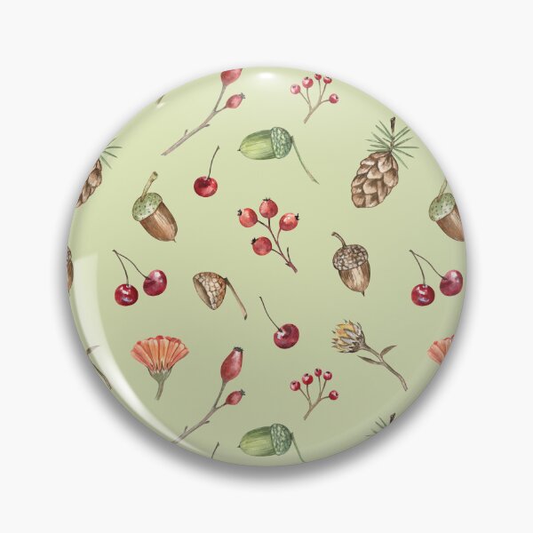 Item preview, Autumn Forest Pattern on Green designed and sold by Flowersforbear.
