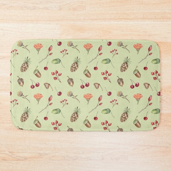 Item preview, Autumn Forest Pattern on Green designed and sold by Flowersforbear.