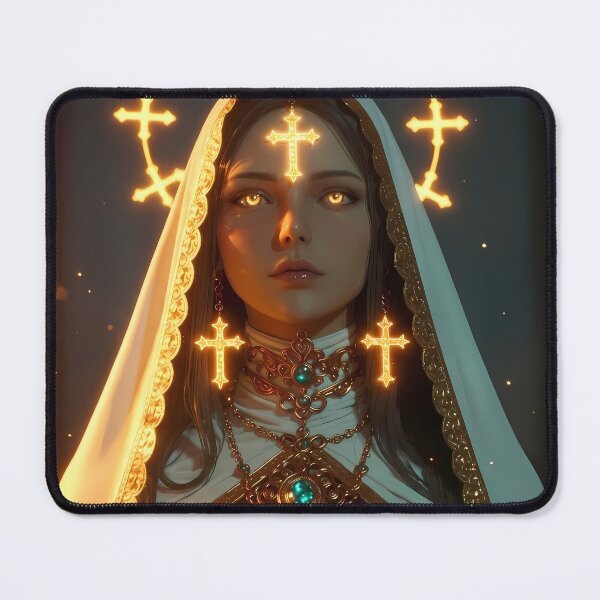 Item preview, Golden Nun, Tattooed Gangster designed and sold by GalleryBrisArt.