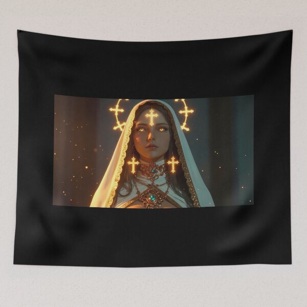 Item preview, Golden Nun, Tattooed Gangster designed and sold by GalleryBrisArt.