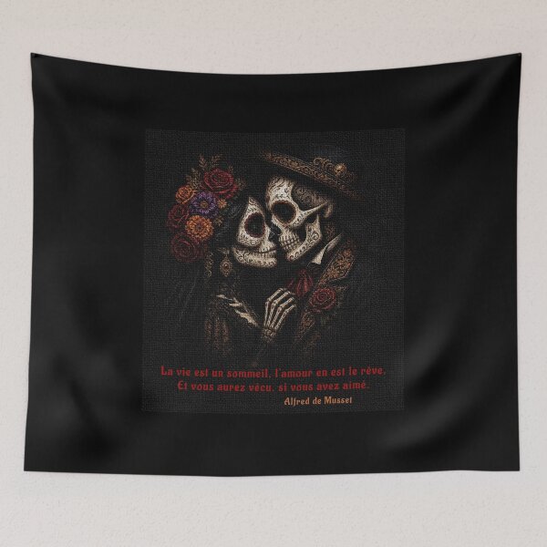Item preview, French - Eternal Love - Romantic Dark Poetry Art designed and sold by Contrast-Factory.