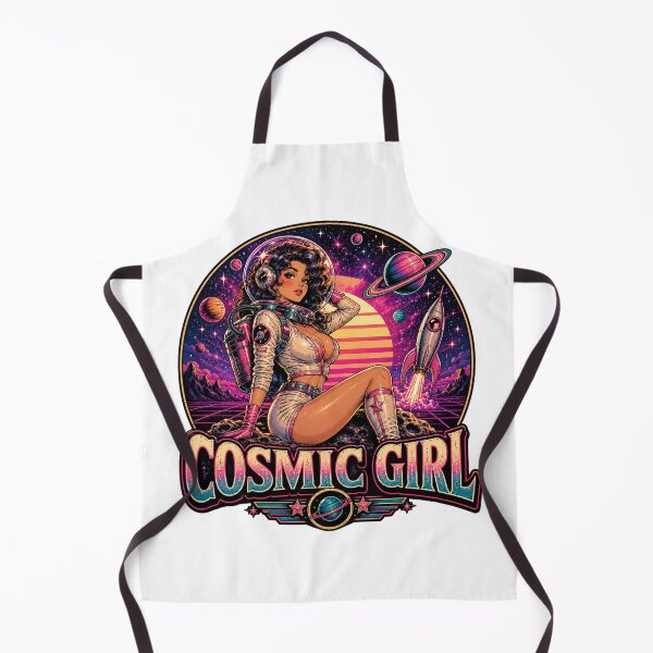 Item preview, Cosmic Girl Astronaut Anime Retro Pin Up designed and sold by JonelleTshirts.