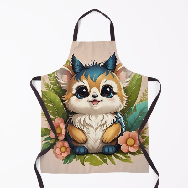 Item preview, Fantasy Blue-Haired Creature Among Tropical Florals designed and sold by CASASIS_MERCH.