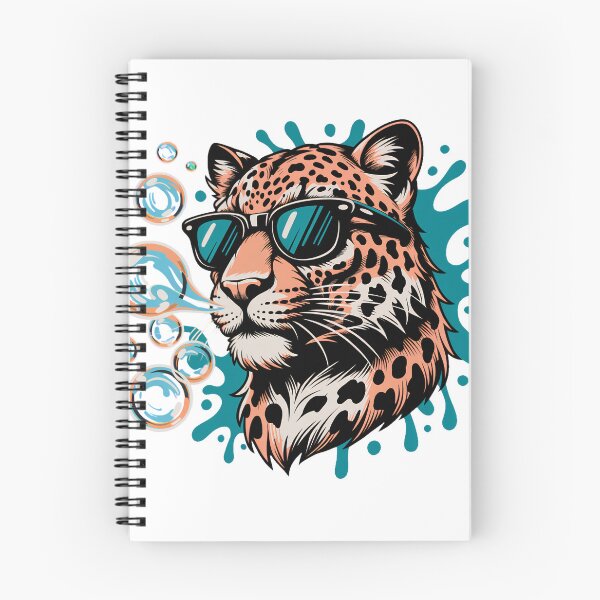 Item preview, Cool Leopard Blowing Bubbles – Sunglasses Wildlife Pop Art Design designed and sold by ArcticFoxStudio.
