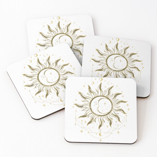 Item preview, Vintage Sun And Moon Celestial Tarot Emblem designed and sold by ZENVIRART.