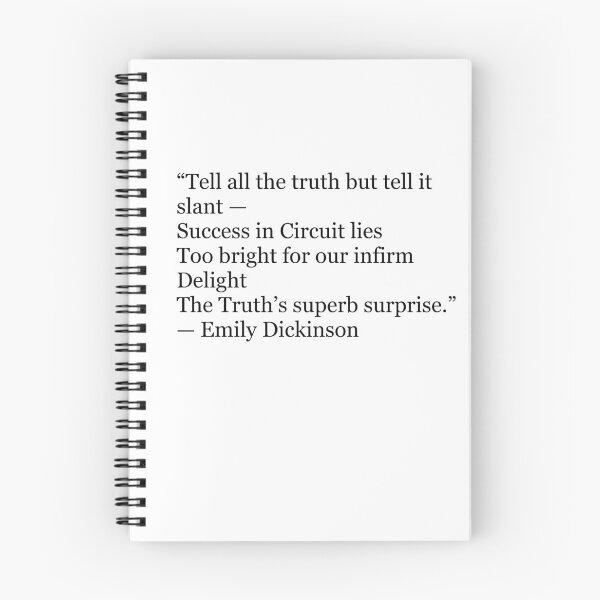 Item preview, Tell All the Truth but Tell It Slant | Emily Dickinson Poetry Quote designed and sold by The Prose Atelier.