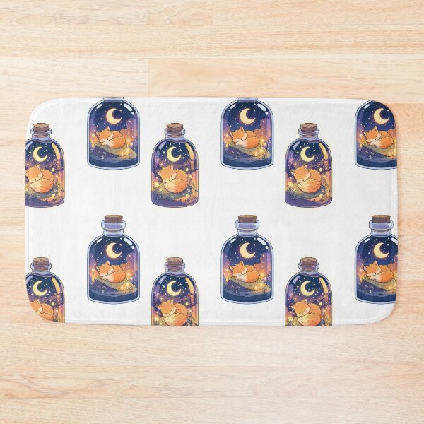 Item preview, Mini sleeping foxes in a bottle sticker pack designed and sold by MendaciousMina.