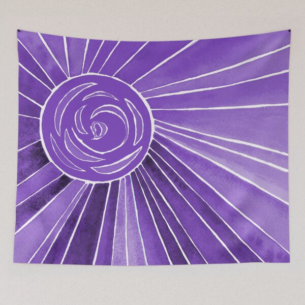 Item preview, Purple Sunny Rainbow Art designed and sold by AlinaArt&Design.