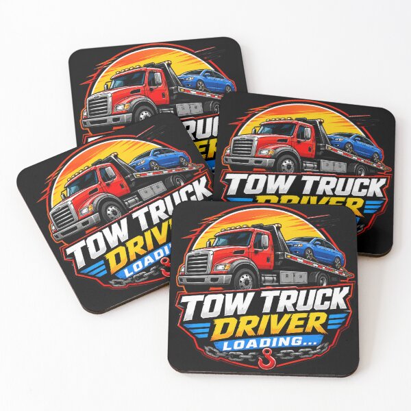 Item preview, Tow Truck Driver Loading Recovery Vehicle designed and sold by kakmi-art.