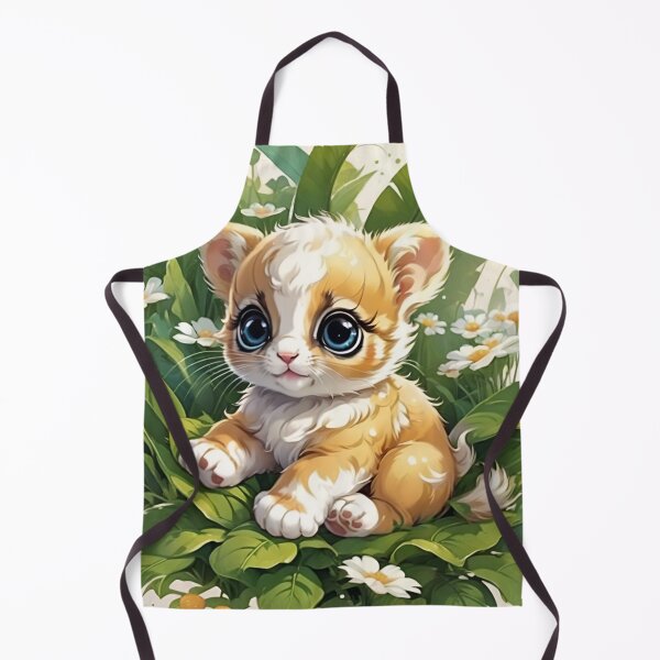 Item preview, Blue-Eyed Kitten Nestled in Daisy Garden Leaves designed and sold by CASASIS_MERCH.