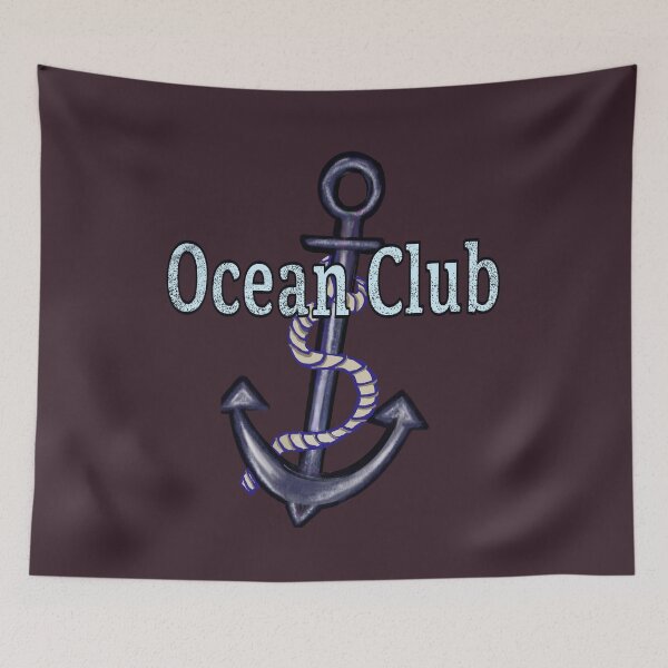 Item preview, Vintage Sailor Aesthetic Ocean Club Muted Blue Graphic designed and sold by Artonmytee.