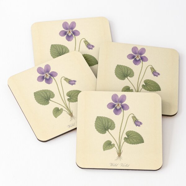 Item preview, Antique Wild Violet Vintage Botanical Illustration designed and sold by NuvoraNest.