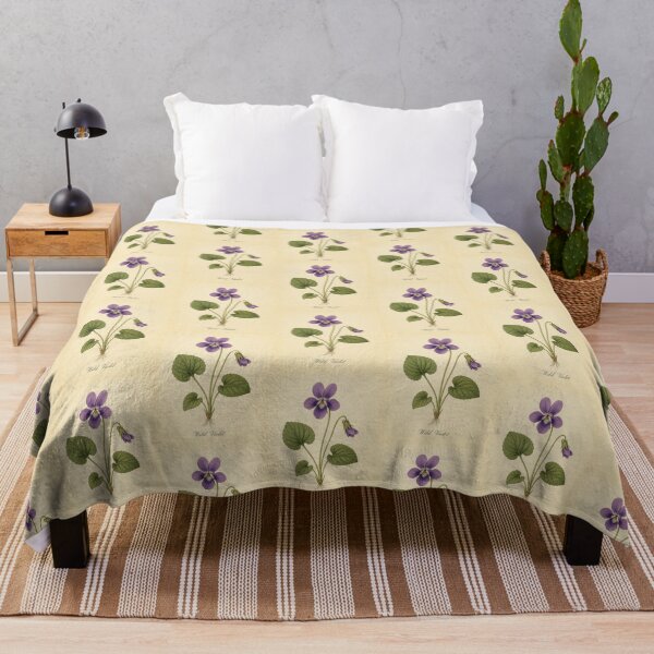 Item preview, Antique Wild Violet Vintage Botanical Illustration designed and sold by NuvoraNest.