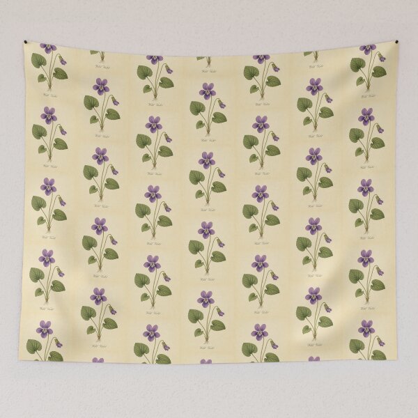 Item preview, Antique Wild Violet Vintage Botanical Illustration designed and sold by NuvoraNest.