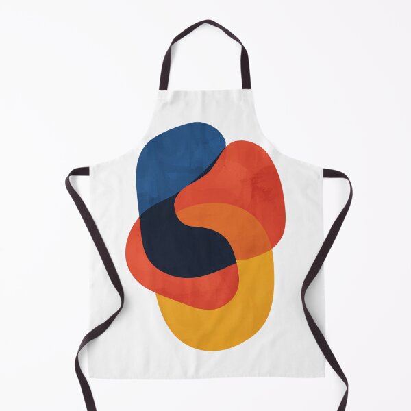 Artikelvorschau, T-Shirt mit abstrakten organischen Formen | Geometrisches Design im Mid-Century-Modern-Stil | Farbenfrohes, minimalistisches Grafik-T-Shirt entworfen und verkauft von Vintage-Art86.