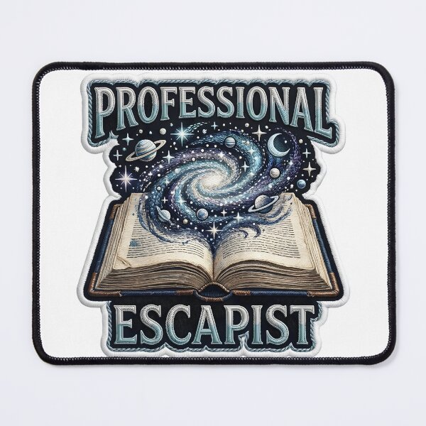 Item preview, Faux Embroidery Professional Escapist Bookworm Literature Art designed and sold by EKHOAISTORE.