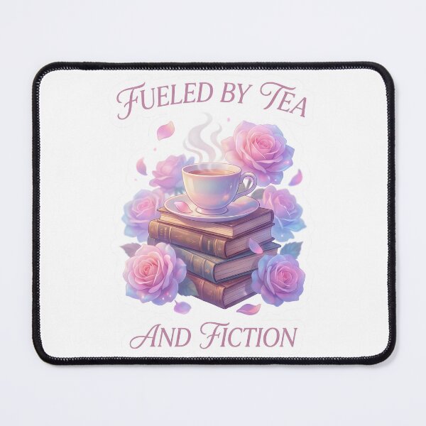 Item preview, Surreal Floral Fueled By Tea And Fiction Book Lover designed and sold by EKHOAISTORE.