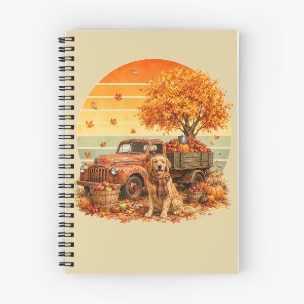 Item preview, Golden Retriever Art Fall Vintage Truck Autumn Harvest Dog designed and sold by Cute & Sassy Custom Gifting Boutiques.