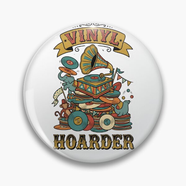 Item preview, Whimsical Retro Vinyl Hoarder Record Player Music designed and sold by EKHOAISTORE.