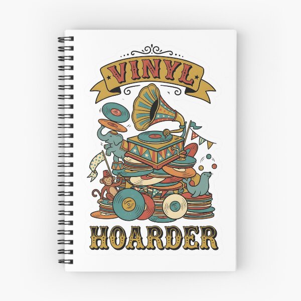 Item preview, Whimsical Retro Vinyl Hoarder Record Player Music designed and sold by EKHOAISTORE.