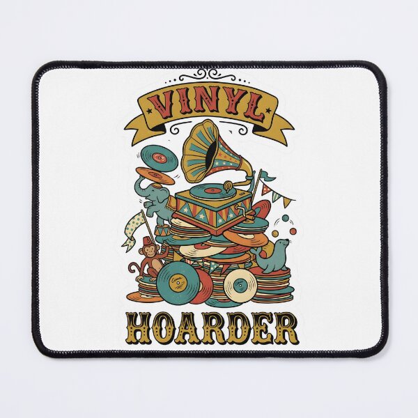 Item preview, Whimsical Retro Vinyl Hoarder Record Player Music designed and sold by EKHOAISTORE.