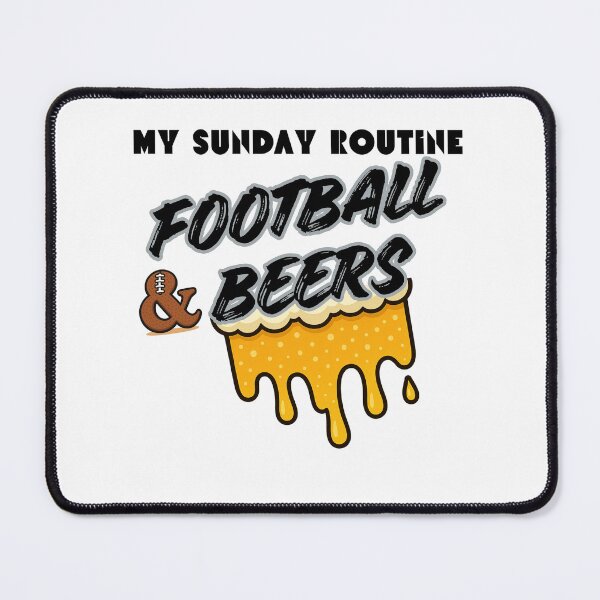 Item preview, Raiders Sunday Routine Graphic — Football & Beers Fan Art for Men designed and sold by ThatFootball12.
