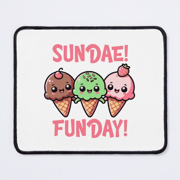 Item preview, Sundae Fundae Cute Ice Cream Cones designed and sold by drchzak.