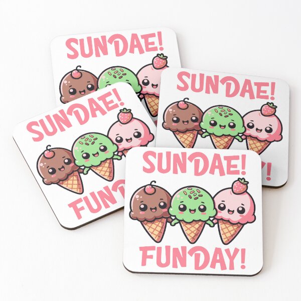 Item preview, Sundae Fundae Cute Ice Cream Cones designed and sold by drchzak.