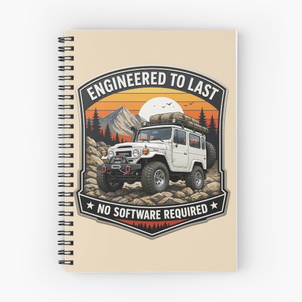 Item preview, FJ40 No Software Off Road Badge designed and sold by Retro Arabica.