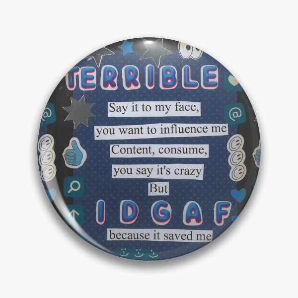 Item preview, TERRIBLE - 'Say it to my face you want to influence me' - Dan and Phil zine page designed and sold by zinesbyscout.