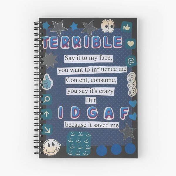 Item preview, TERRIBLE - 'Say it to my face you want to influence me' - Dan and Phil zine page designed and sold by zinesbyscout.
