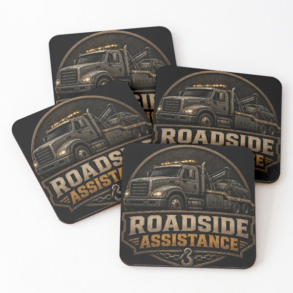 Item preview, Roadside Assistance Recovery Service Vintage Badge designed and sold by kakmi-art.
