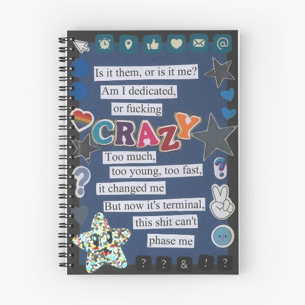 Item preview, TERRIBLE - 'Am I dedicated, or fucking crazy' - Dan and Phil zine page designed and sold by zinesbyscout.