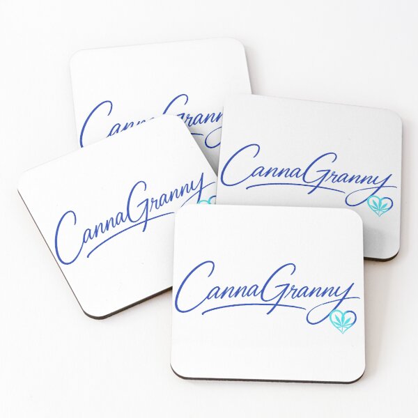 Item preview, CannaGranny™ Neon Script Tee | Blue Glow Streetwear Shirt designed and sold by  CannaGranny™ .