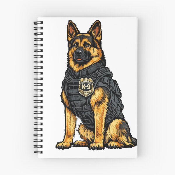 Item preview, Police K9 German Shepherd – Tactical K-9 Unit Hero Dog designed and sold by BrasilStickers.