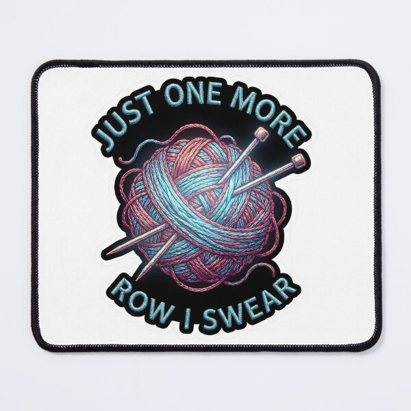Item preview, Faux Embroidery Just One More Row Knitting Crochet designed and sold by EKHOAISTORE.