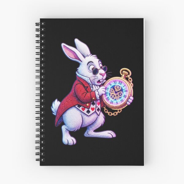 Item preview, Wonderland White Rabbit with Glowing Pocket Watch 3D Bead Art designed and sold by Rahaf-shop9.