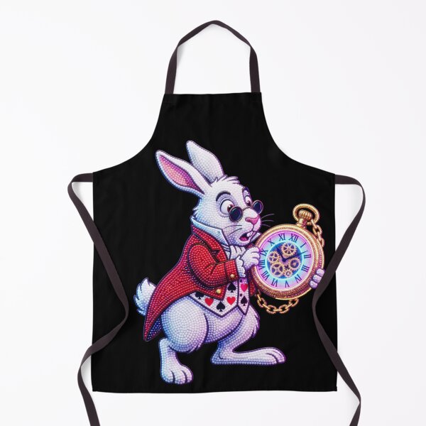 Item preview, Wonderland White Rabbit with Glowing Pocket Watch 3D Bead Art designed and sold by Rahaf-shop9.