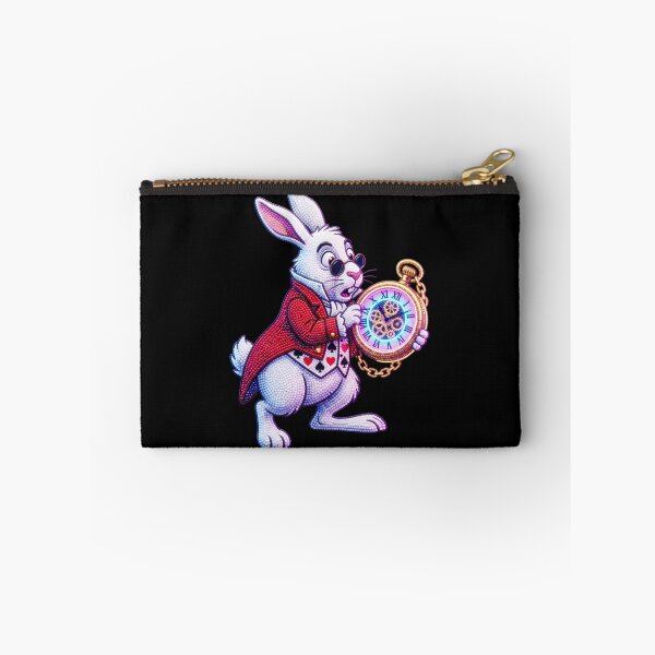 Item preview, Wonderland White Rabbit with Glowing Pocket Watch 3D Bead Art designed and sold by Rahaf-shop9.