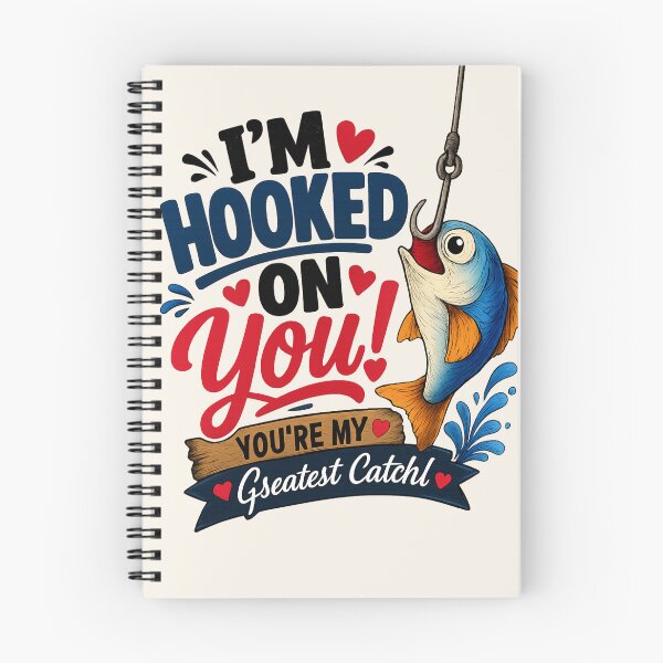 Item preview,  Funny Fishing Love PNG – “I’m Hooked On You” Cute Fish Meme Graphic designed and sold by AnimalAirtistry.