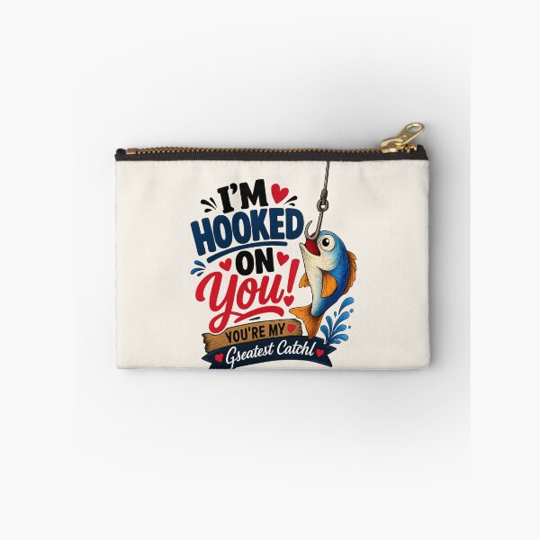 Item preview,  Funny Fishing Love PNG – “I’m Hooked On You” Cute Fish Meme Graphic designed and sold by AnimalAirtistry.