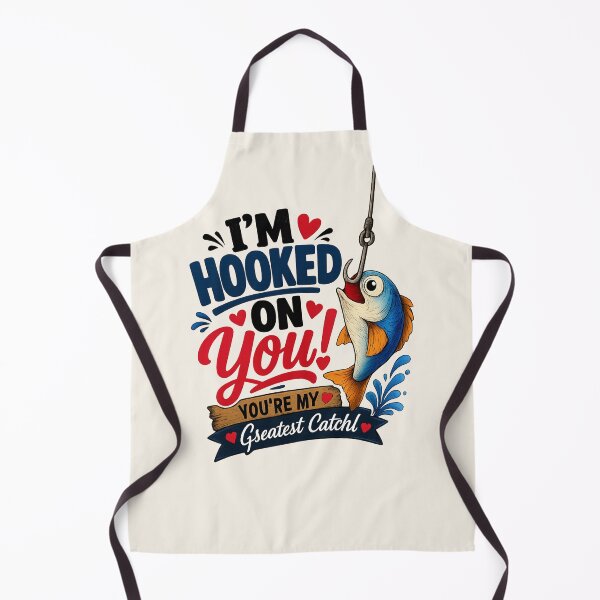 Item preview, Funny Fishing Love PNG – “I’m Hooked On You” Cute Fish Meme Graphic designed and sold by AnimalAirtistry.