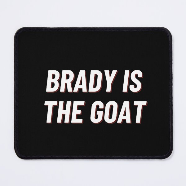 Item preview, Brady Is The GOAT Patriots Football designed and sold by ThatFootball12.